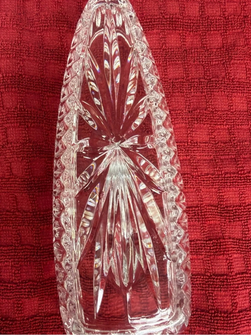 Princess House lead crystal knife holder item 839 retired never used no box